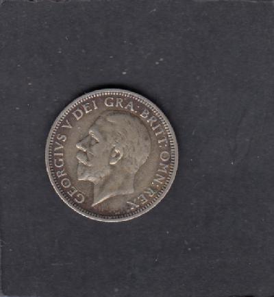 Beschrijving: 1 Shilling  GEORGIUS V